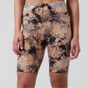 ATHLETA Motivate Seamless Short Tie Dye Print Biker Shorts | Size S